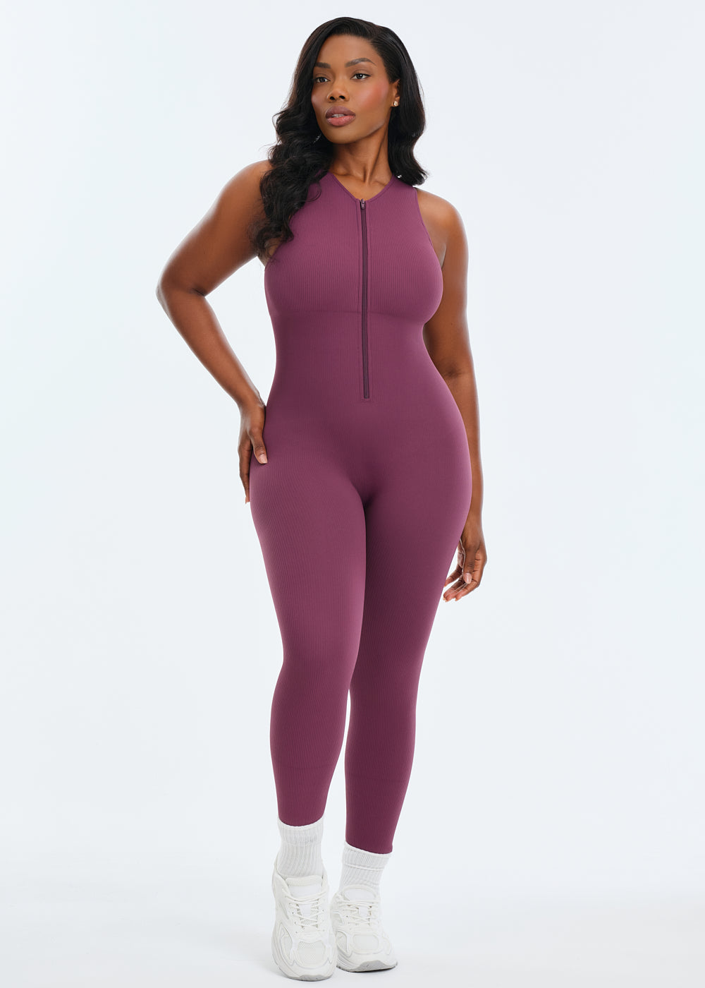 Front Zip Jumpsuit