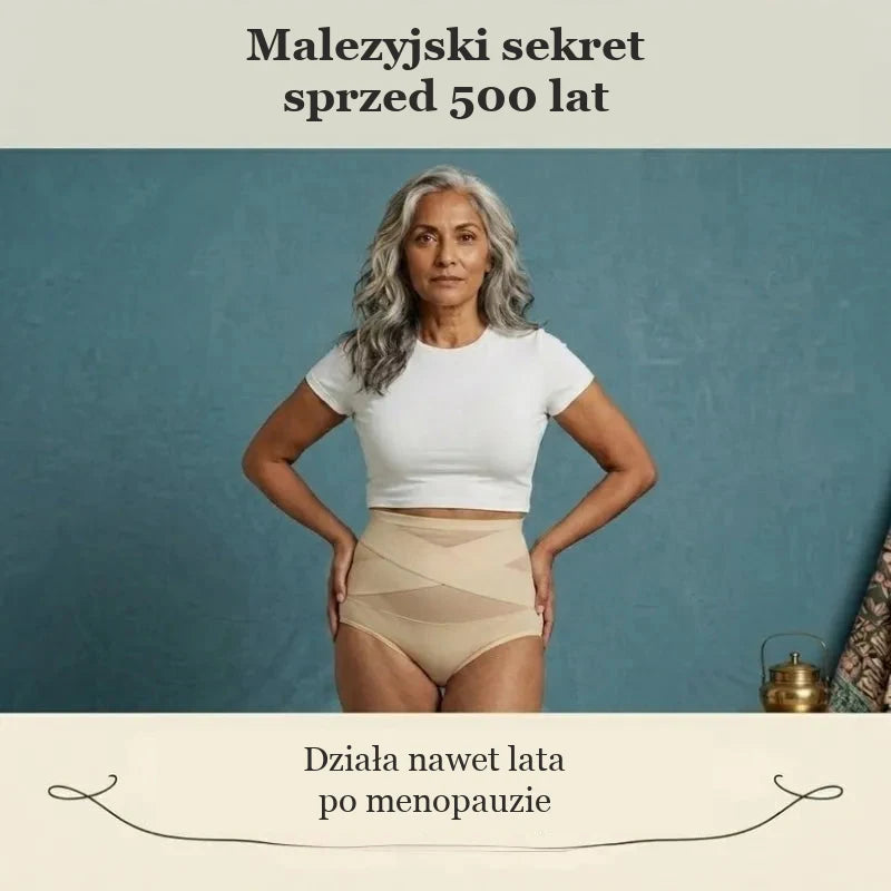 Modelujące Majtki z Wysokim Stanem na Okres Po Porodzie i Menopauzę