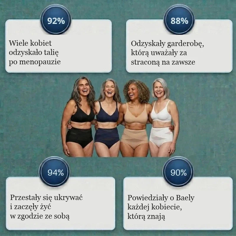 Modelujące Majtki z Wysokim Stanem na Okres Po Porodzie i Menopauzę