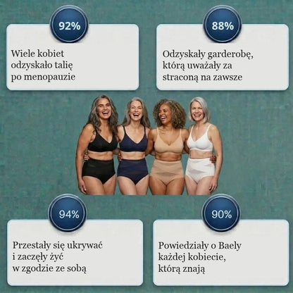 Modelujące Majtki z Wysokim Stanem na Okres Po Porodzie i Menopauzę