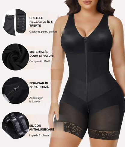 V-Shaped® Body Modelator Integral cu Control Abdominal Intensificat